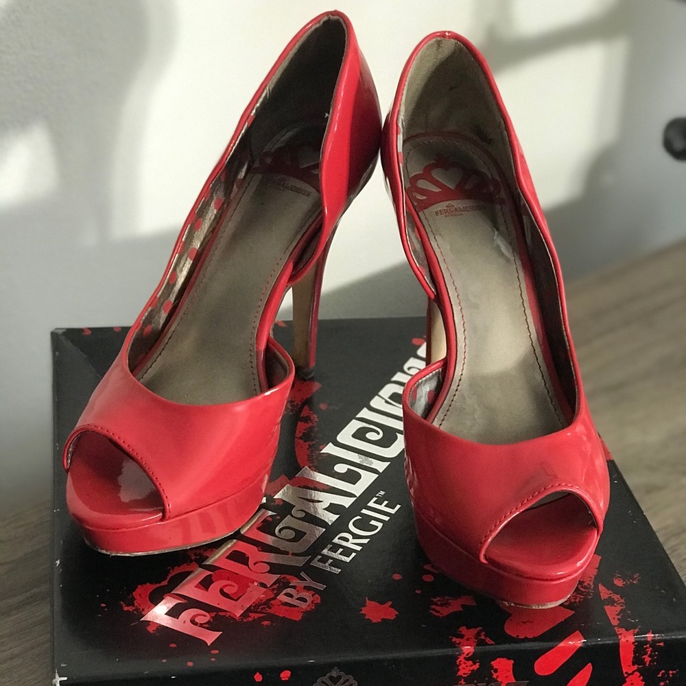 Fergalicious Rebel Red Heels - 8 M